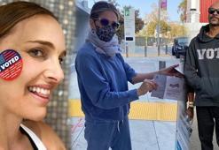 ABD'de ünlüler önce oy verdi sonra paylaştılar