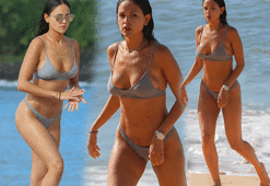 Eiza Gonzalez çekimler bitince hemen denize koştu!