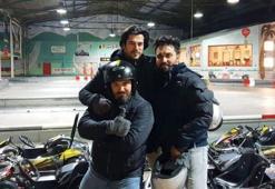 Burak Özçivit'in bacanaklarıyla go-kart keyfi