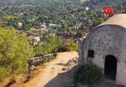 Muğla'nın 'hayalet köyü' havadan görüntülendi