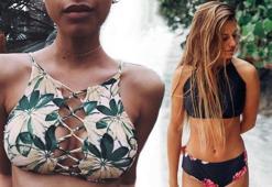 2017 yaz modası: Halter yaka bikiniler