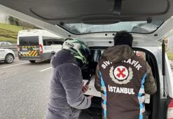 Plakalarını gizleyen 4 motosikletliye 3 bin TL ceza