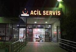 Kocasını falçata ile karnından yaraladı