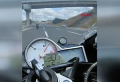 301 kilometre hızla radara girdi, 1339 lira ceza yedi