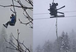 Artvin’de telesiyejde mahsur kalan 6 kişi kurtarıldı