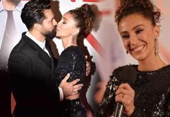 Aslı Kızmaz ve eşi İlker Kızmaz'ın romantik anları filmin galasına damga vurdu