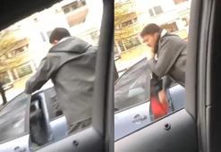 Trafikte kaskı ile dehşet saçtı! 'Beni mi öldüreceksin'