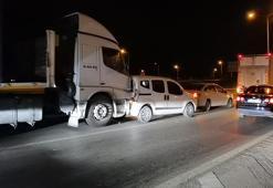Durdurduğu TIR sürücüsünü darp etti, zincirleme kazaya neden oldu