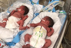 ABD'li çiftin yeni dünyaya gelen ikizleri Kiev'de savaşın ortasında kaldı!