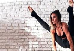 Zeynep Tokuş'un zor yoga pozuna beğeni yağdı