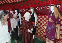 Emine Erdoğan'dan 5. Etnospor Kültür Festivali'ndeki etkinlik alanlarına ziyaret