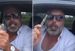 Falçatalı maganda trafikte 'Doğrarım' diyerek dehşet saçtı