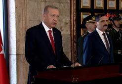 Cumhurbaşkanı Erdoğan'dan YAŞ üyeleri ile Anıtkabir ziyareti