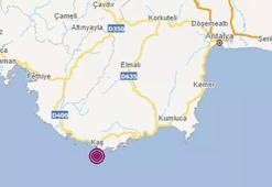 Antalya Kaş'ta deprem!