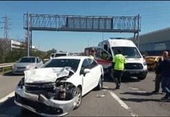 TEM'de zincirleme kaza: Yaralılar var