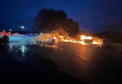 ABD’de feci olay! Uçak otomobil galerisine düştü: 2 ölü