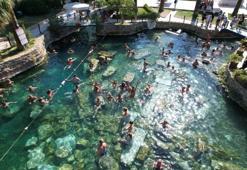 Şifa arayanlara antik termal su havuzu: Pamukkale Antik Kleopatra Havuzu