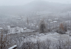Sıcaklığıyla bilinen ilimize mevsimin ilk karı yağdı