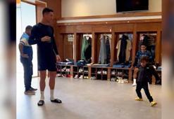 Talisca'nın oğlu gol sevinciyle Ronaldo'yu kahkahalara boğdu