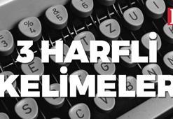 3 harfli kelimeler nelerdir? En sık kullanılan 3 harfli sözcükler...