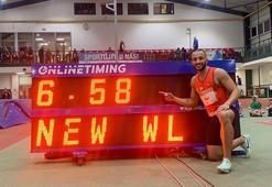 Milli atlet Kayhan Özer, Dünya Salon Atletizm Turu’nun ilk etabında birinci oldu