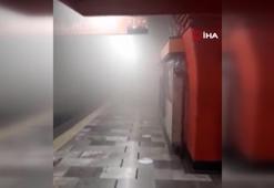 Mexico City’deki Politecnico Metro İstasyonu'nda yangın