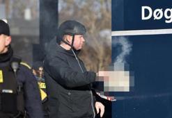 Bu kez de Danimarka'da! Paludan, çelik yelek giyip kask takıp Kuran-ı Kerim yaktı