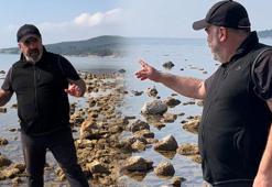 Saros Körfezi’nde deniz suyu 60-70 metre çekildi
