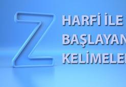 Z ile başlayan kelimeler nelerdir? Z ile başlayan kelime örnekleri...