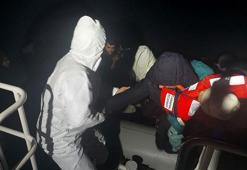 Ayvalık’ta 18 göçmen yakalandı
