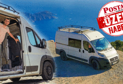 Duş sorununa ilginç bir çözüm buldu 160 bin TL’ye şehirde karavan hayatı!