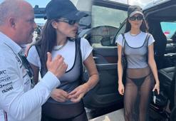 Irına Shayk'ın Formula 1 tarzına yorum yağdı! 'Lütfen daha normal giyin'