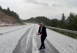 Sivas’ta ceviz büyüklüğünde dolu yağdı