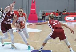 A Milli Kadın Basketbol Takımı, hazırlık maçında Letonya’yı mağlup etti