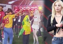 Aleyna Tilki, Bafetimbi Gomis ve ailesiyle sahneye çıktı