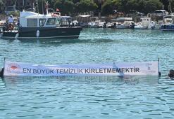 Bodrum'da denizin dibinden 10 ton 'katı atık' çıkarıldı