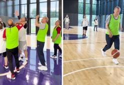 Eski Bakan Varank, Cumhurbaşkanı Erdoğan'la basketbol oynadı