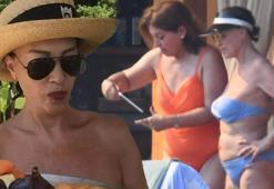 'Beni bikiniyle yakalayamazsınız' diyen Nebahat Çehre yakalandı
