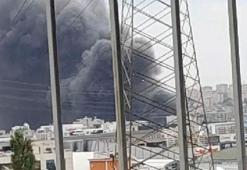 İstanbul'da sanayi sitesinde yangın