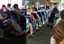 Marmara Denizi'nin ortasında korku dolu anlar... Anonslar peş peşe geldi bayılanlar oldu