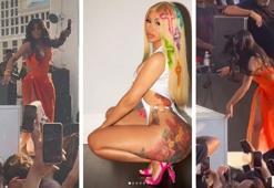 Cardi B, konserde kendisine alkol fırlatan dinleyicisine mikrofon fırlattı!