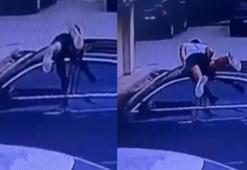 Örümcek adam gibi oto faresi! Her şey kameraya yansıdı