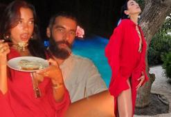 Ünlü şarkıcı 14 yaş büyük aşkının kucağında poz verdi!