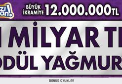 Ödül Yağmuru'ndan 12 milyon lira ikramiye toplam ödül 1 milyar TL