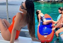 Simge Sağın yorgunluk atıyor! Konser maratonuna mavi tur molası