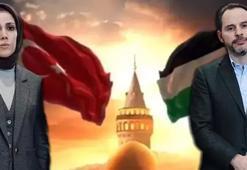 Şehitlerimiz ile Gazze için Galata Köprüsü'nde tarihi yürüyüş: Berat Albayrak ve eşi Esra Albayrak'tan çağrı