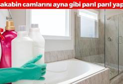 Duşakabin camlarını ayna gibi parıl parıl yapıyor! Mutfağınızdaki gizli formül: Sadece 2 malzeme kireci söküp atıyor