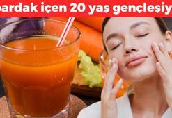 Günde 1 bardak içen 20 yaş gençleşiyor: Güneş ışınlarından koruyor, renk eşitliyor, kırışıkları anında yok ediyor!