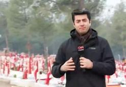 Muhabirin zor anları! CNN TÜRK canlı yayınında gözyaşlarını tutamadı