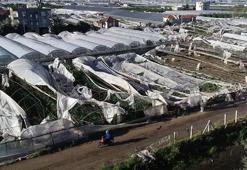 Hortum ve sağanak yağış nedeniyle Antalya'da 6 kişi yaralandı, 1000 dönüm sera zarar gördü